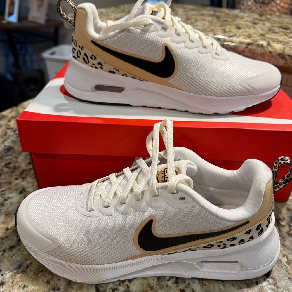 Nike Air Max Sneakers with Leopard Accent